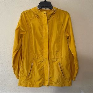 Ci Sono yellow lightweight jacket with hood